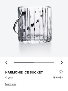 Baccarat Harmonie Crystal Ice Bucket Made in France 🇫🇷